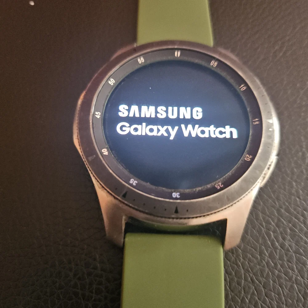 Samsung Smartwatch with Olive Strap
